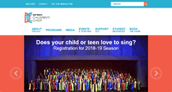 Desktop Screenshot of detroitchildrenschoir.org